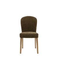 Hinton Dining Chair Moss Green (2pk) 600x455x890mm