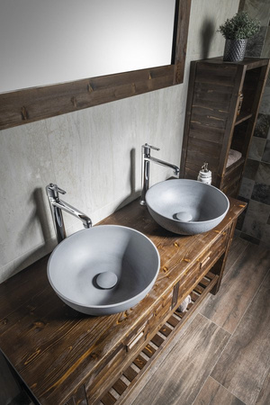 BEBÉ Bateria umywalkowa wysoka z przedłużoną wylewką, chrom