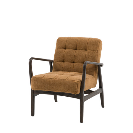 Humber Armchair Ochre Faux Sheepskin 690x760x800mm