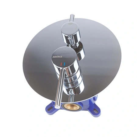 Bateria prysznicowo wannowa podtynkowa dwufunkcyjna, chrom
