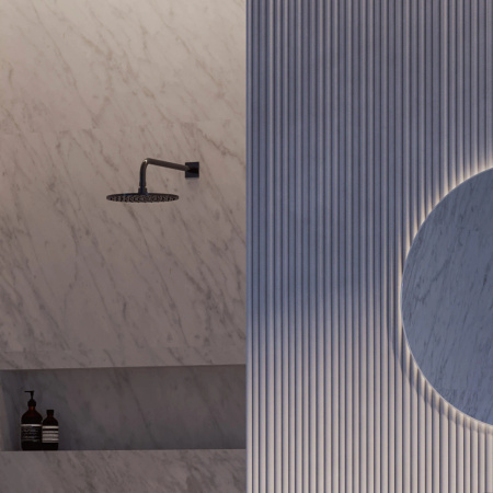 ramię prysznicowe ścienne, 40 cm, antracyt szczotkowany