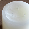 Pillar Candle Rustic White 150x150x150mm