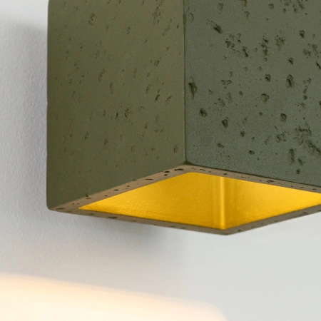 Kinkiet QUAD beton zielona oliwka