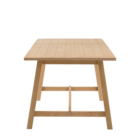 Eton Ext Trestle Dining Table Nat 1600/2000x750mm