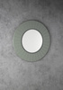 LUMIRO STRIP okrągłe lustro z oświetleniem LED w ramie średnica 90cm, verde