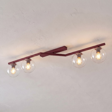 NATON 4 BURGUNDY TRANSPARENT
