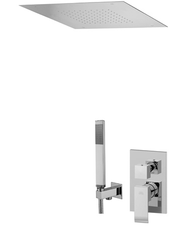 Zestaw natryskowy podtynkowy L-400mm 20x20cm-Paffoni/kolekcja Level