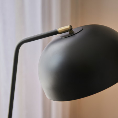 Brair 1 Floor Light Matt Black & Antique Brass