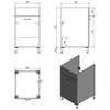 Szafka pod zlew 43x70x49,6cm, biały