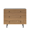 Hyland 3 Drawer Chest 900x400x750mm
