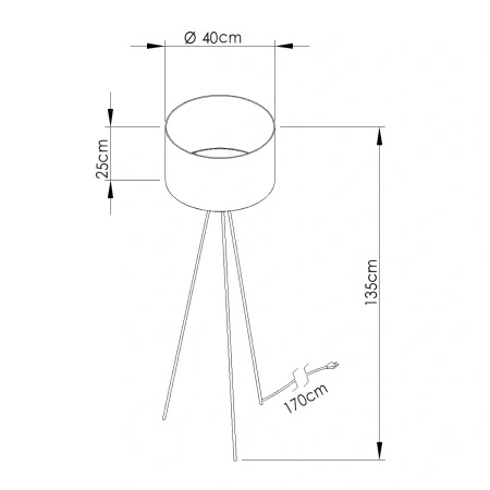 Lampa podłogowa NEVIA taupe