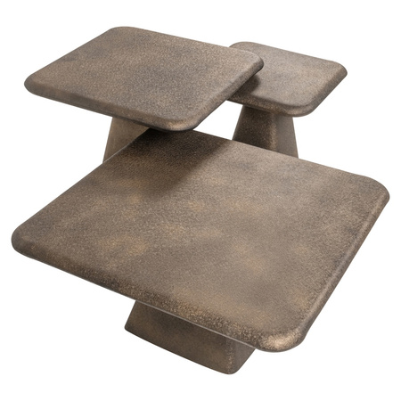 RICHMOND zestaw stolików kawowych MARLIE złoty