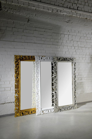 SCULE Lustro w ramie, 80x150cm, złoty