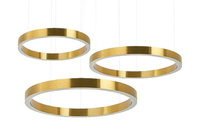 MOOSEE lampa wisząca RING 40 + 60 + 80    złota na jednej podsufitce