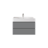 Zestaw DES Umywalka z otworem & Szafka Joy  podumywalkowa podwieszana 80 szara