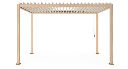 Pergola ogrodowa BIZZOTTO OCEAN 3X4 – naturalny / Silk
