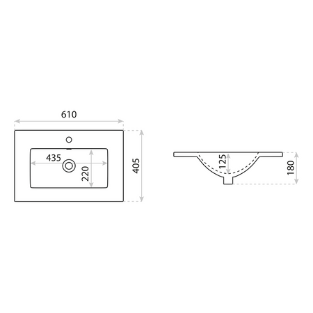 Umywalka meblowa Floryda 600