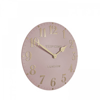 Arabic Wall Clock Blush Pink 12in