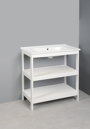 ETIDE szafka umywalkowa 81,5x86x44 cm, biały mat