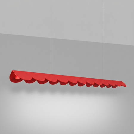 Lampa wisząca BISCUIT 130 czerwona LED 4000K