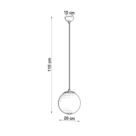 Lampa wisząca UGO 20 beżowa