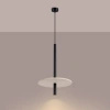 Lampa wisząca FELTRO 1 czarna/beżowa
