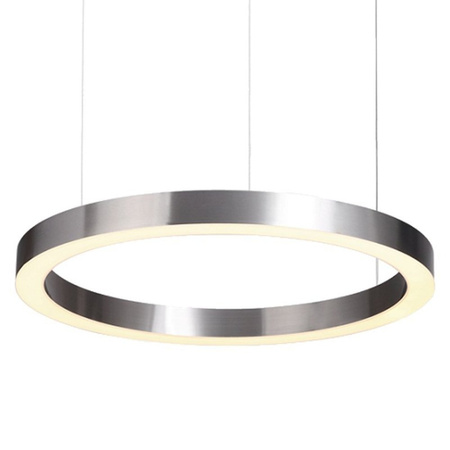 Lampa wisząca CIRCLE 60 cm - LED, ring nikiel szczotkowany