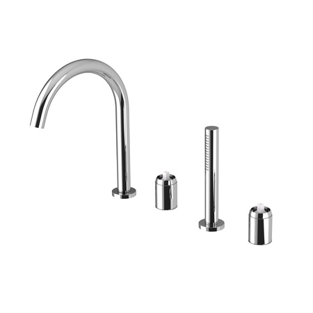 ULTRAMIX 4-elementowy korpus baterii do montażu na brzegu wanny, chrom