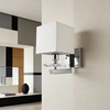 LAMPA ŚCIENNA KINKIET Z BIAŁYMI ABAŻURAMI FIANELO W1