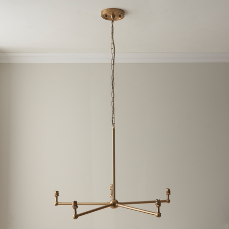 Santiago 5 Pendant Light Fitting Brushed Brass