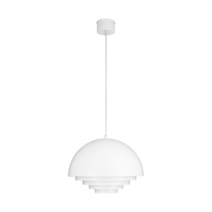 Lampa wisząca DIVERSO 35 cm - nowoczesna, biała matowa