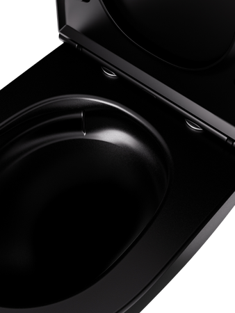 Miska WC VORTEX z deską czarny mat CANEO TR2196DF-U18