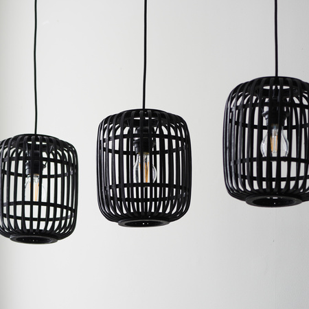 Mathias 3 Pendant Light Dark Bamboo