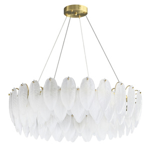 Lampa wisząca PIUMA 80 cm – biała, okrągła oprawa sufitowa