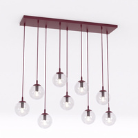 COSMO 9 BURGUNDY TRANSPARENT