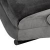 Szezlong Slinky – dark grey welur, pikowania poziome ACTONA