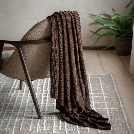 Winson Flannel Throw Chocolate 1400x1800mm