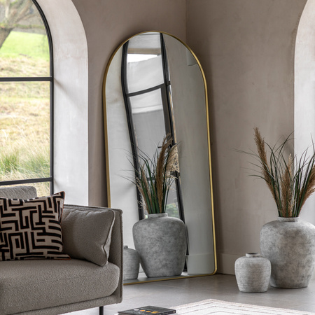 Holworth Arch Mirror Gold 900x35x1800mm