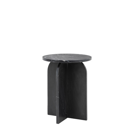 Amalfi Side Table Black 400x400x500mm