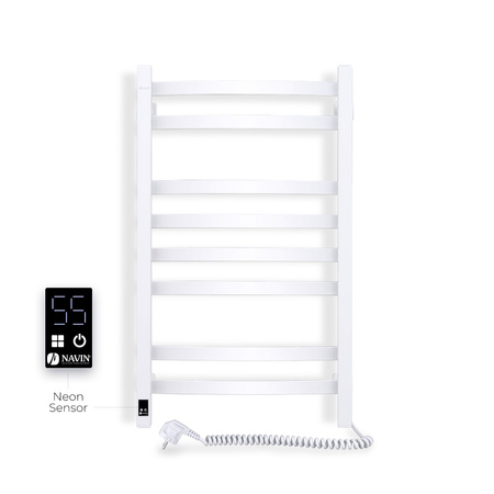 Elektryczny grzejnik łazienkowy NAVIN AVALON 480х800 Sensor prawa, biały