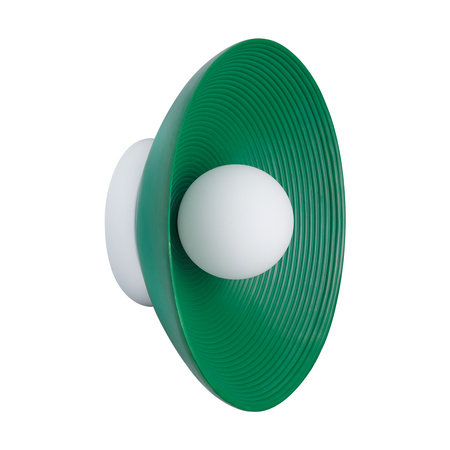 Lampa ścienna ILUSIONI 26 cm - okrągły kinkiet zielony