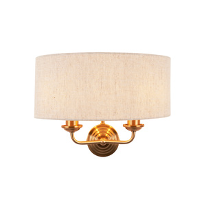 Highclere 2 Wall Light Vintage Brass