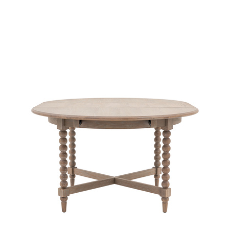 Artisan Round Ext Dining Table 1200/1600x1200x750m