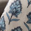 Fleur Embroidered Cushion Ink Blue 450x450mnm