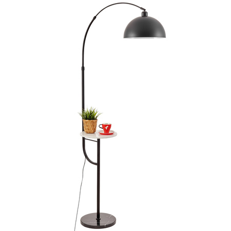 LAMPA STOJĄCA PODŁOGOWA CZARNA MADEO