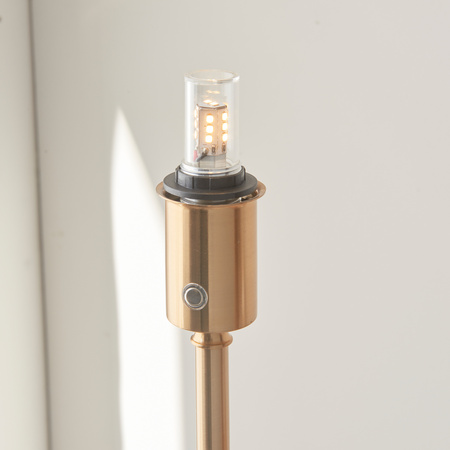 Burley Rechargeable Floor Lamp Base Aged Brass