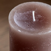 Pillar Candle Rustic Taupe (2pk) 70x70x130mm