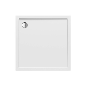 Brodzik NEW CANTARE kwadratowy 90x90x4,5 gł. 2,5 cm, o90 (obudowa zintegrowana,  podstawa posadzka)