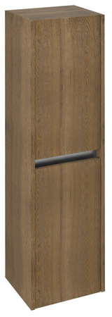 NIRONA szafka wysoka 35x140x30cm, 2 drzwiczki, lewe/prawe, dąb Sherwood