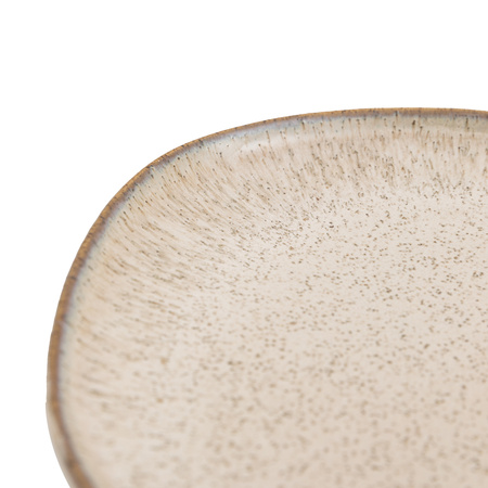 Speckle Glaze Side Plate Oatmeal (4pk)